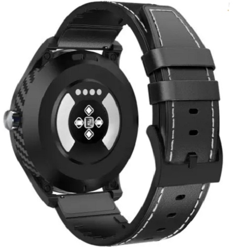 DT98 Smart Watch 1.3 Inch Leather Watchband Bluetooth (black) - Image 6