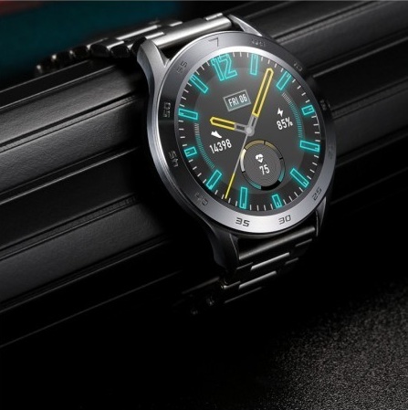 DT98 Smart Watch 1.3 Inch Leather Watchband Bluetooth (black) - Image 7
