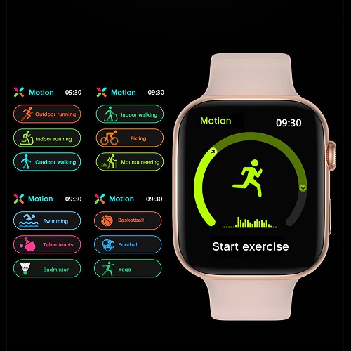 FK88 Smart All Watch Buttons Work With 2 Fabric&Silicone Straps - Image 4