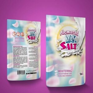 ملح حليب الإمارات الأصلي يعمل علي ترطيب وتفيح البشره وتغذيتها