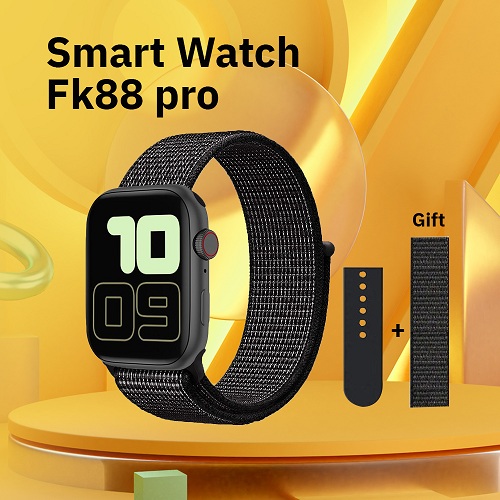 FK88 Pro Smart Watch with Two Fabric and Silicone Bands
