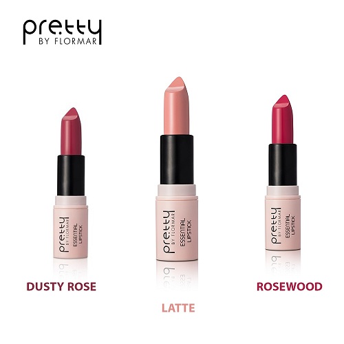 Pretty By Flormar ليب استيك اسنتيال بالـوان غـنية نـاعمه تـدوم
