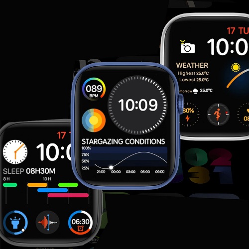 FK88 Pro Smart Watch with Two Fabric and Silicone Bands - Image 6