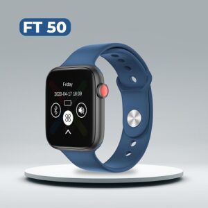 FT50 Smart Watch 1.54 Inch Touch Screen Bluetooth - Blue