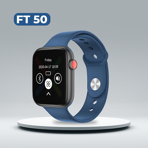 FT50 Smart Watch 1.54 Inch Touch Screen Bluetooth - Blue