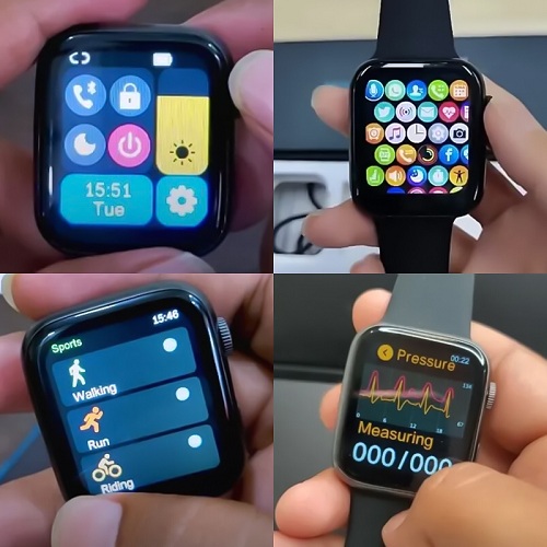 Smart Watch HT66 with Silicone Band and Full Touch Screen - Image 3
