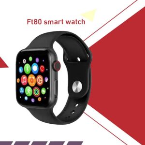 FT80 Smart Watch Bluetooth Call Push Notifications Black