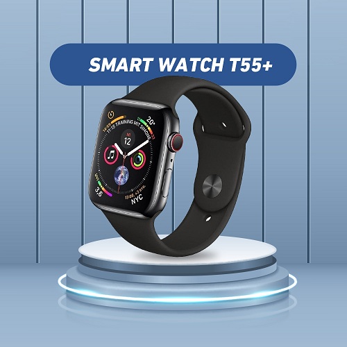 T55 Plus SmartWatch Full Screen 1.75Inch With Silicone Band - Image 5