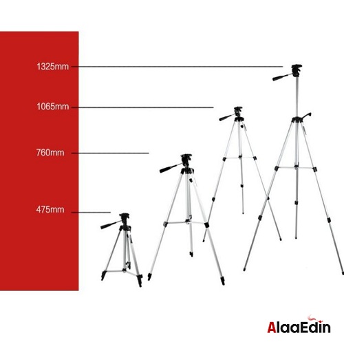 TRIPOD 330A- حامل ثلاثي يبدأ الارتفاع من50سم حتي135سم الرأس 360د - Image 4