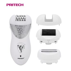 PriTech ماكينة إزالة الشعر 4في1 قابلة الشحن ,وقت العمل: 45دقيقة