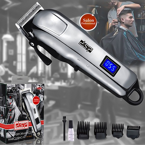 DSP Professional ماكينة حلاقه ديجيتال سلكي ولاسلكي بـ6 رؤوس مختلفة - Image 2