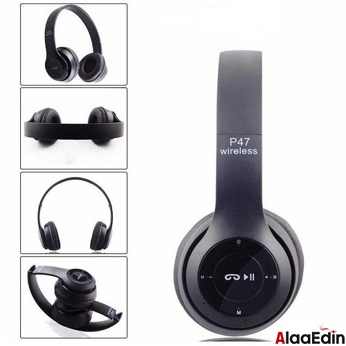 Wireless Head phones P47سماعه لاسلكية بصوت مميز وعازل للضوضاء - Image 3