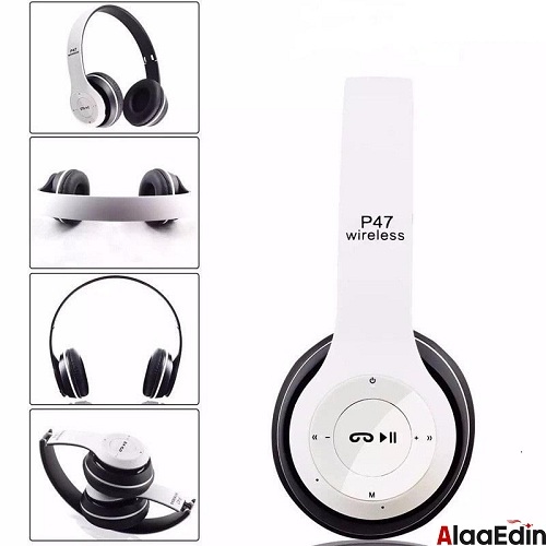 Wireless Head phones P47سماعه لاسلكية بصوت مميز وعازل للضوضاء - Image 4