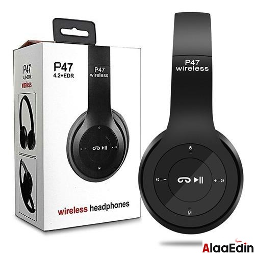 Wireless Head phones P47سماعه لاسلكية بصوت مميز وعازل للضوضاء - Image 5