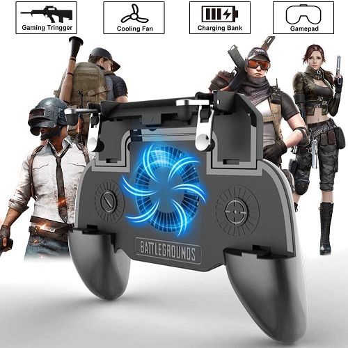 Mobile Game Controller SR ذراع تحكم 3في1، مروحة تبريد باوربانك - Image 3