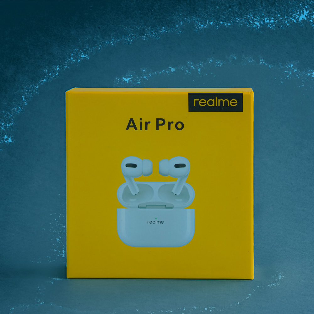 AirPro سماعة لاسلكية ريلمي تدعم كل الهواتف بصوت جبار -اسود - Image 3