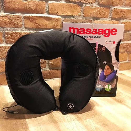 وسادة للرقبة بها مساج وشاحن وسماعات وحراره للتدفئه Massage guee - Image 5