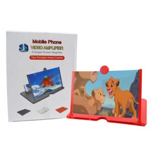 3D-8 مكبر شاشة الموبايل ثلاثي الابعاد لعرض الفيديوهات لجميع الهواتف