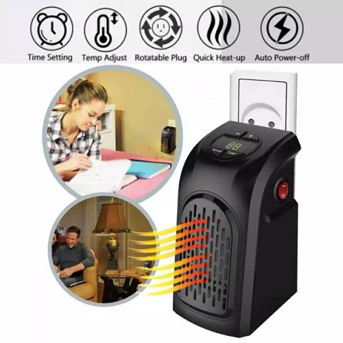 Handy Heater دفاية صغيرة بترموستات قابل للتعديل حتي 32درجة مئوية