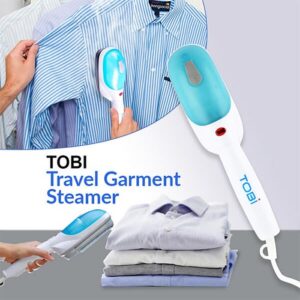 TOBI  مكواة البخار المحمولة قويه كفايه لقماش الكتان وآمنه للحرير