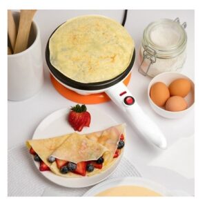 طاسة الكريب والبان كيك جرانيت بالكهرباء +طبق للعجينة سريعة وعملية